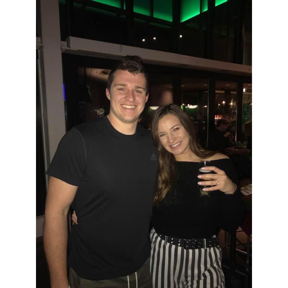 This is the only picture we took together at Three Sixty. Too many pictures with others, talking, and celebrating!