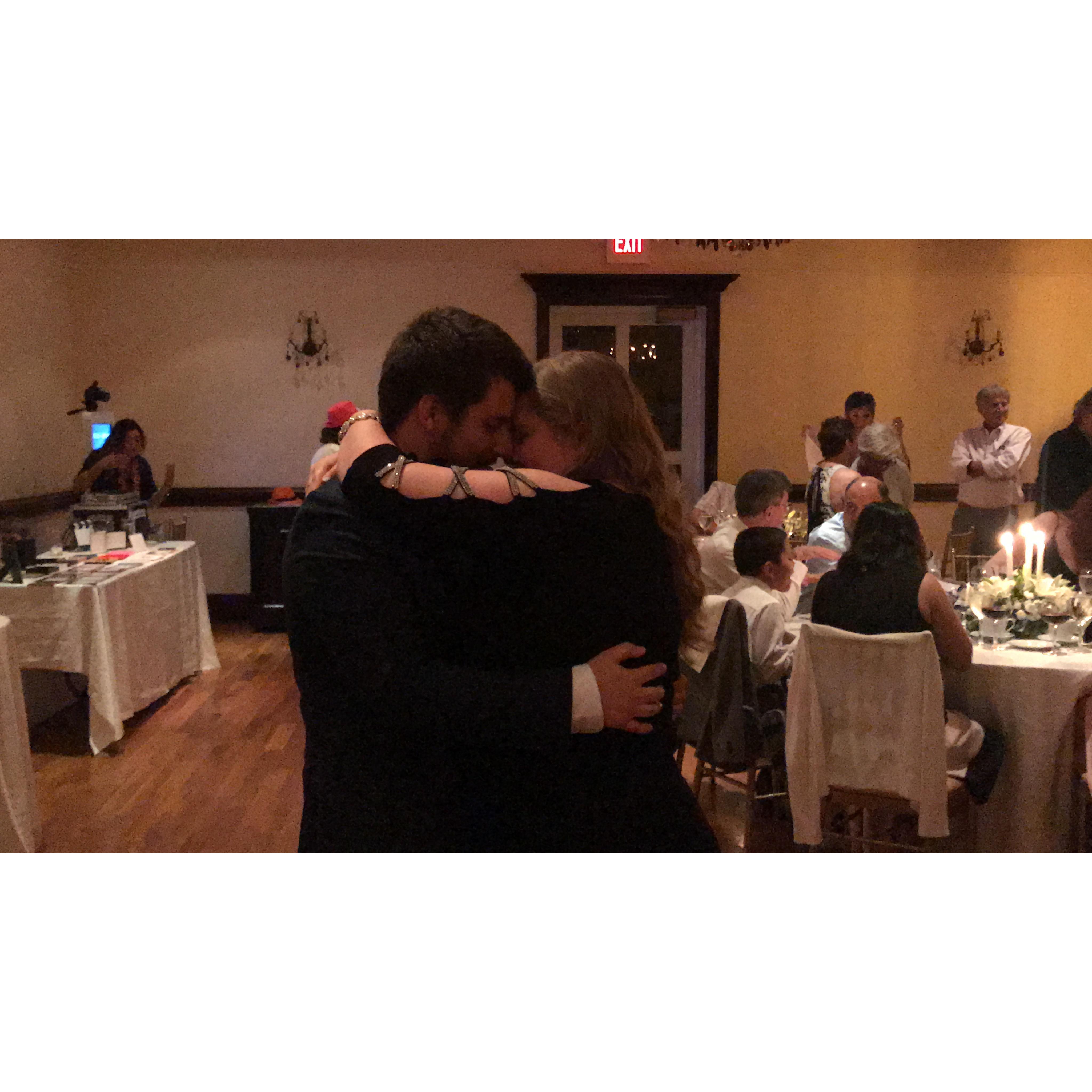 Our first dance as an engaged couple!