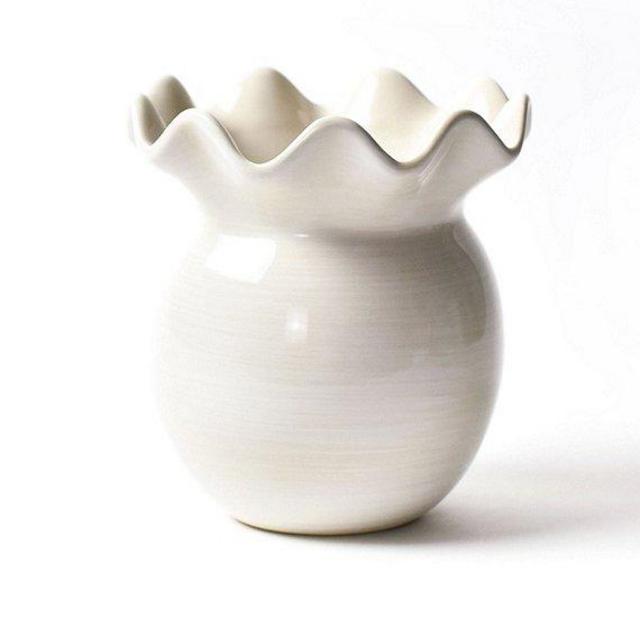 Coton ColorsSignature White Ruffle Vase