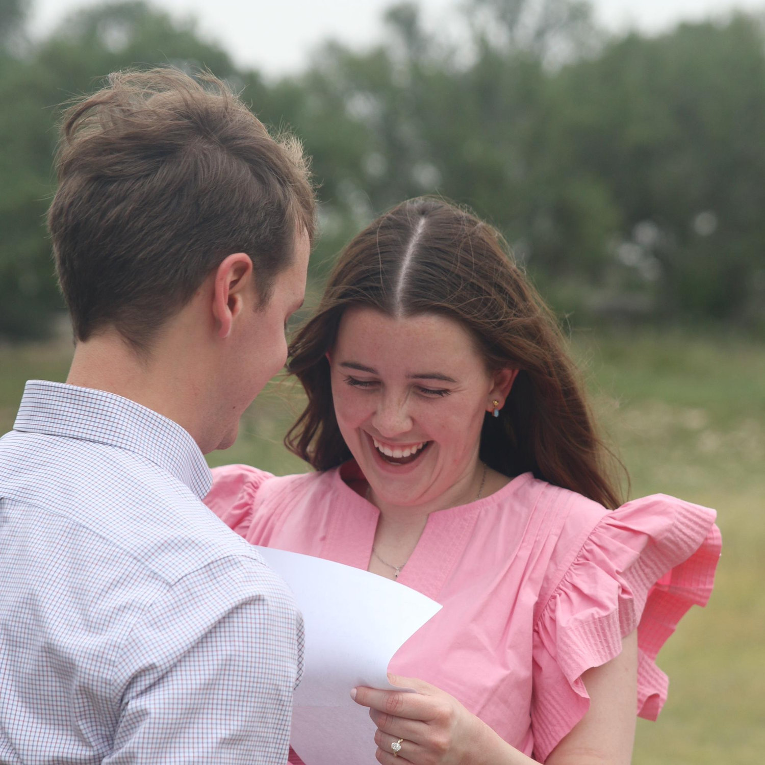 Hunter memorized his proposal speech and wrote it down so I could have it forever!