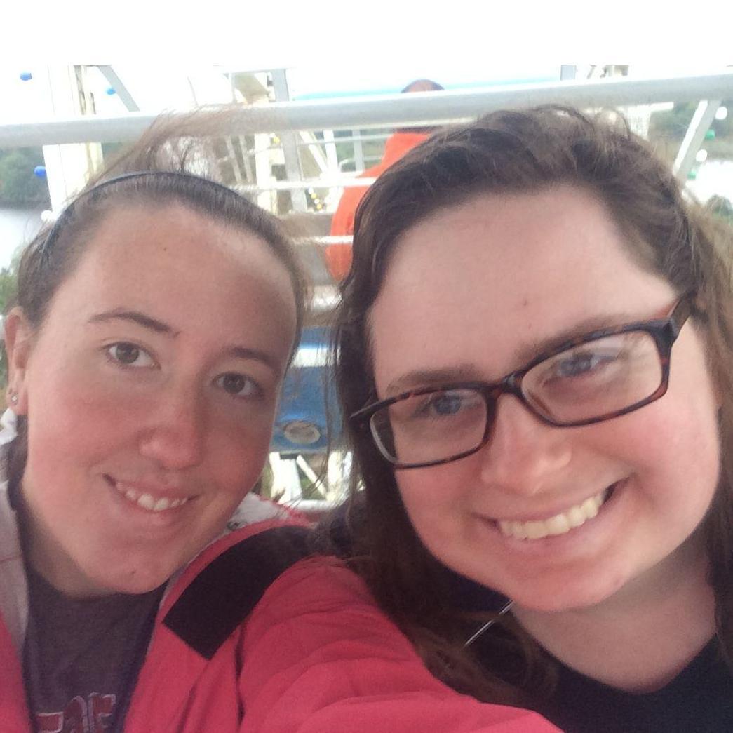 Ashley and Liz at Six Flags in October 2016.