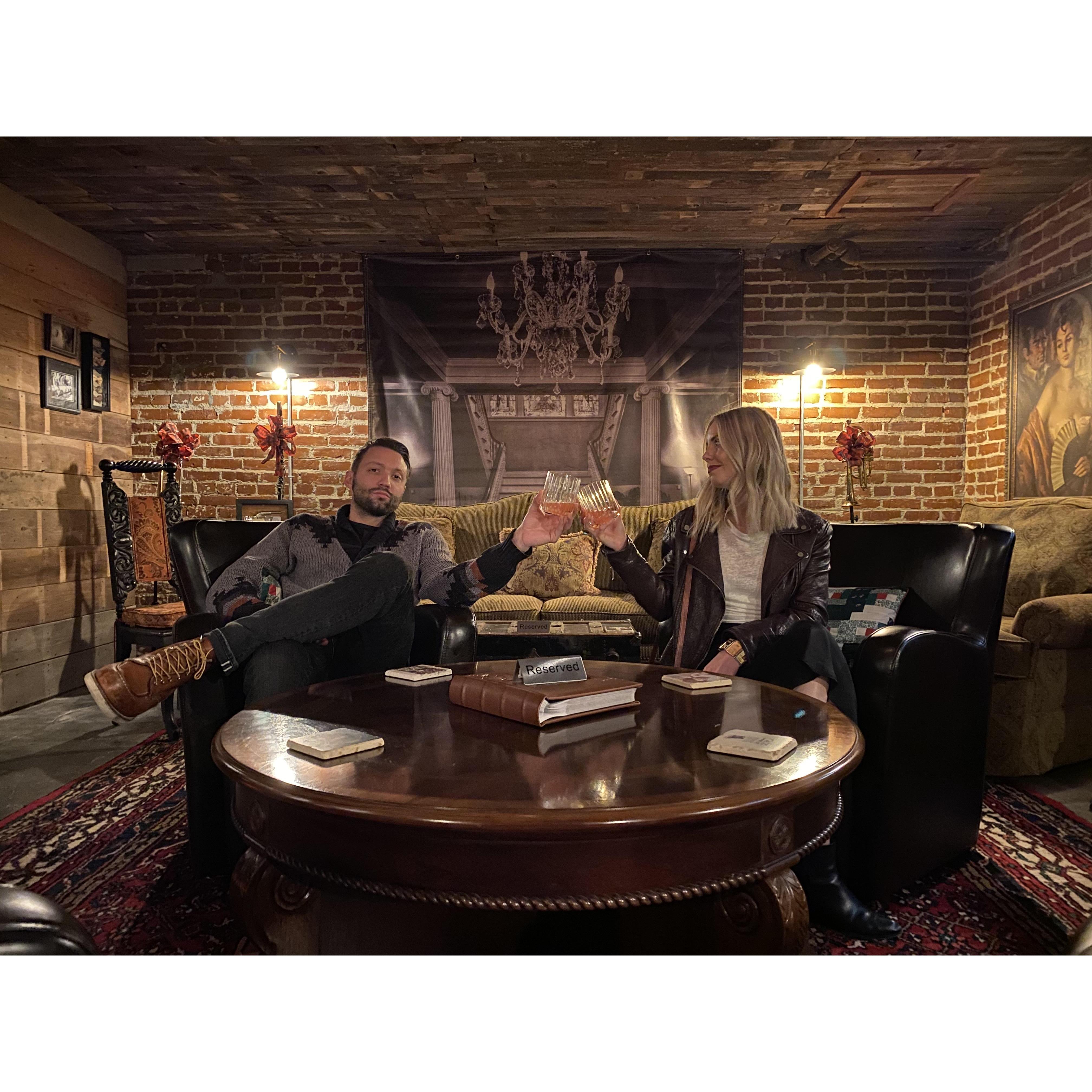 That time we went to a Christmas party in the coolest basement in KC.