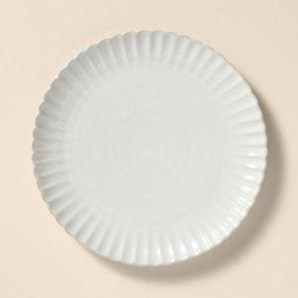 10.5" Scalloped Edge Stoneware Dinner Plate - Hearth & Hand™ with Magnolia