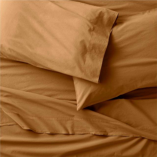 Organic Cotton Brulee Brown King Sheet Set