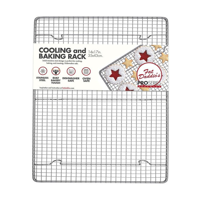 Fat Daddio's CR-1417 Stainless Steel Cooling & Baking Rack, 14 x 17 Inch