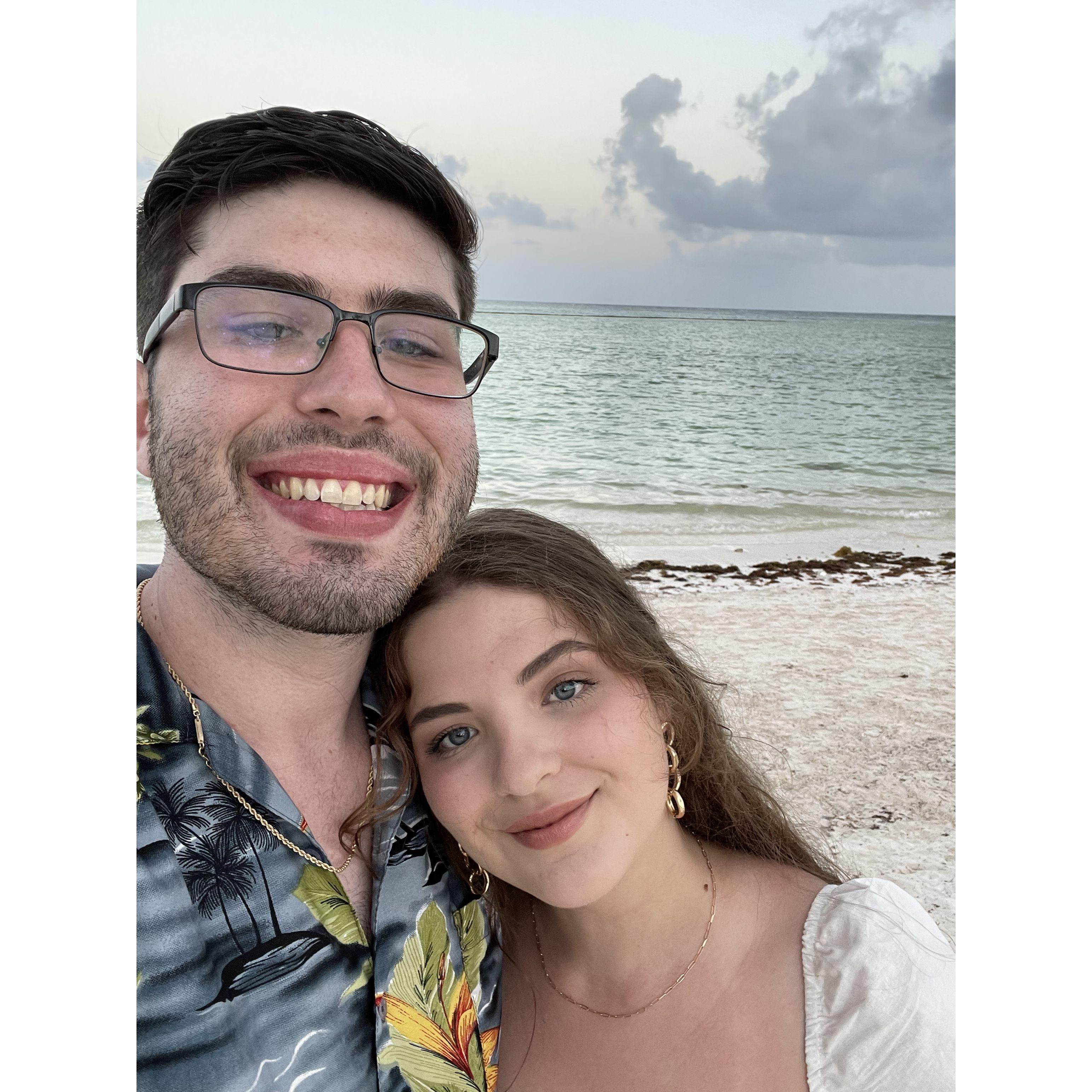 Our first solo trip. Taken in Punta Cana, Dominican Republic.