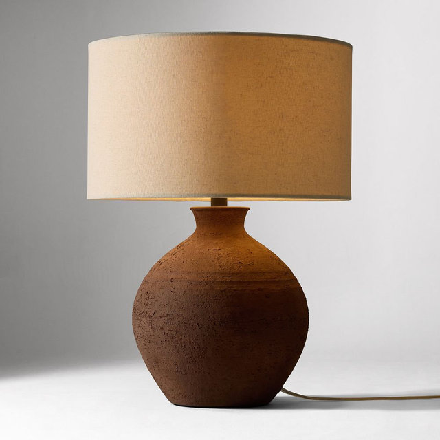 Elsa Table Lamp, 16.5", Terracotta
