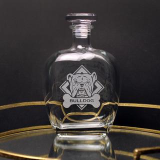 WOOF! American Bulldog Decanter