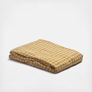 Gingham Linen Fitted Sheet