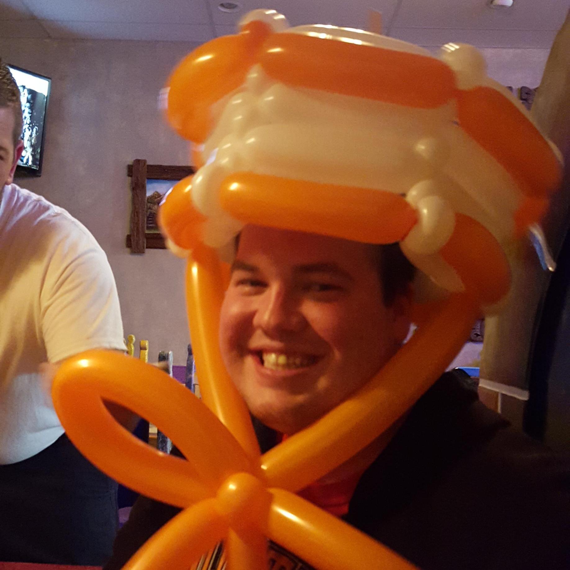 Matthew in his Birthday hat!