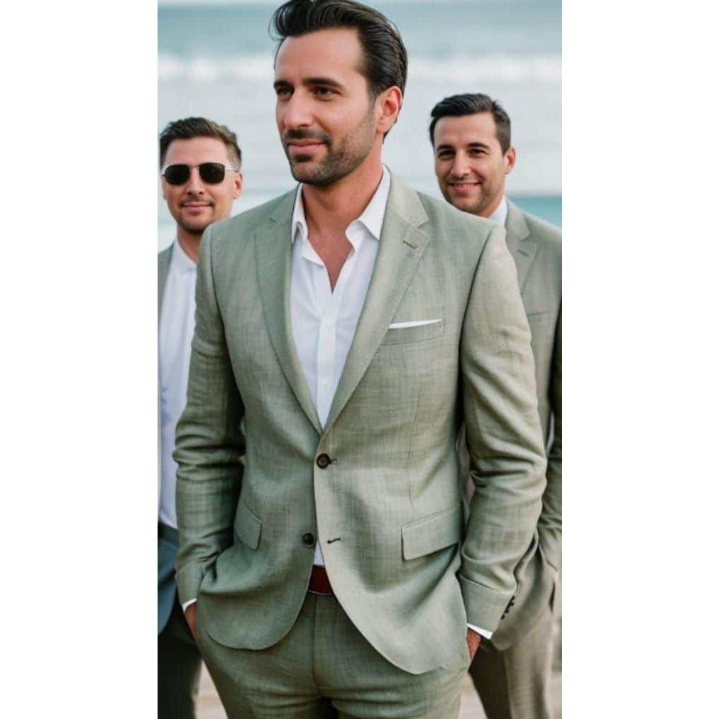 Idealmente, la chaqueta y los pantalones deben ser del mismo color. Ideally, the jacket and pants should be the same color.