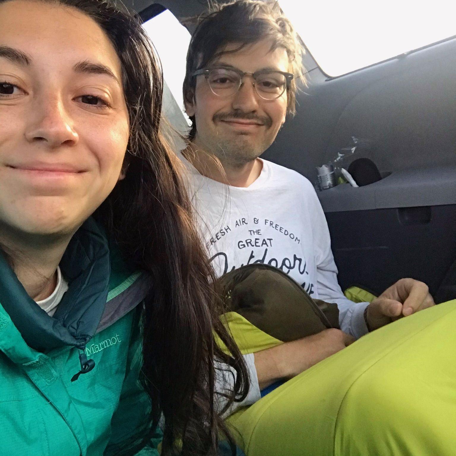 The best picture of all time. Post-sleeping in a mini van for 4 days to avoid air travel in March 2020.