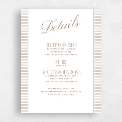 Canvas Tan, White Wedding Enclosure - Connell