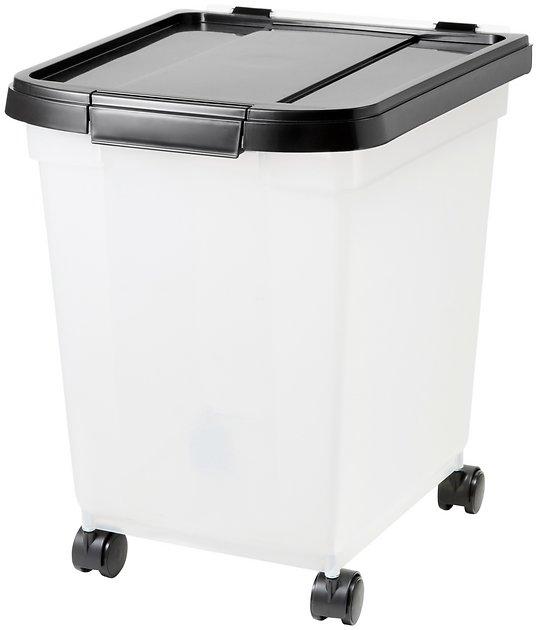 FRISCO Airtight Food Storage Container, Clear/Black, 32.5-qt - Chewy.com