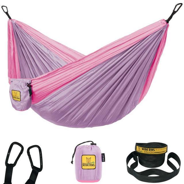 Wise Owl Outfitters Kids Hammock - Small, Portable Kids Hammock Chair for Kids & Toddlers w/ Tree Straps and Carabiners for Indoor/Outdoor Use - Kids Camping Gear