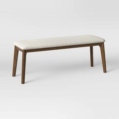 Astrid Mid-Century Dining Bench with Upholstered Seat Walnut - Project 62™