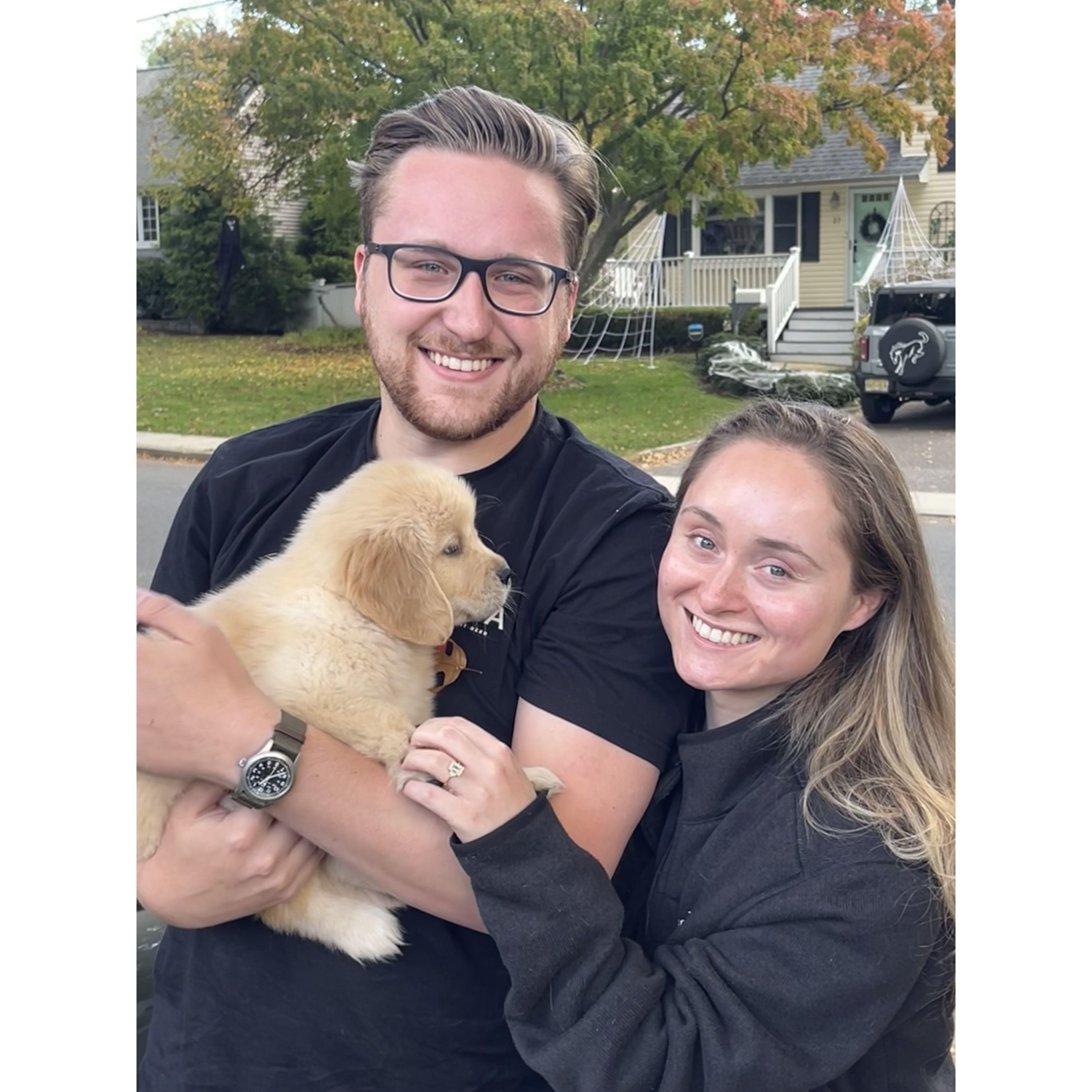 The day we brought home Goose.