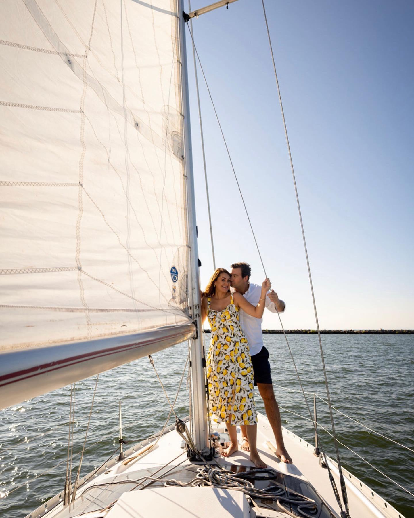 Final engagement photos on Lake Erie ⛵️