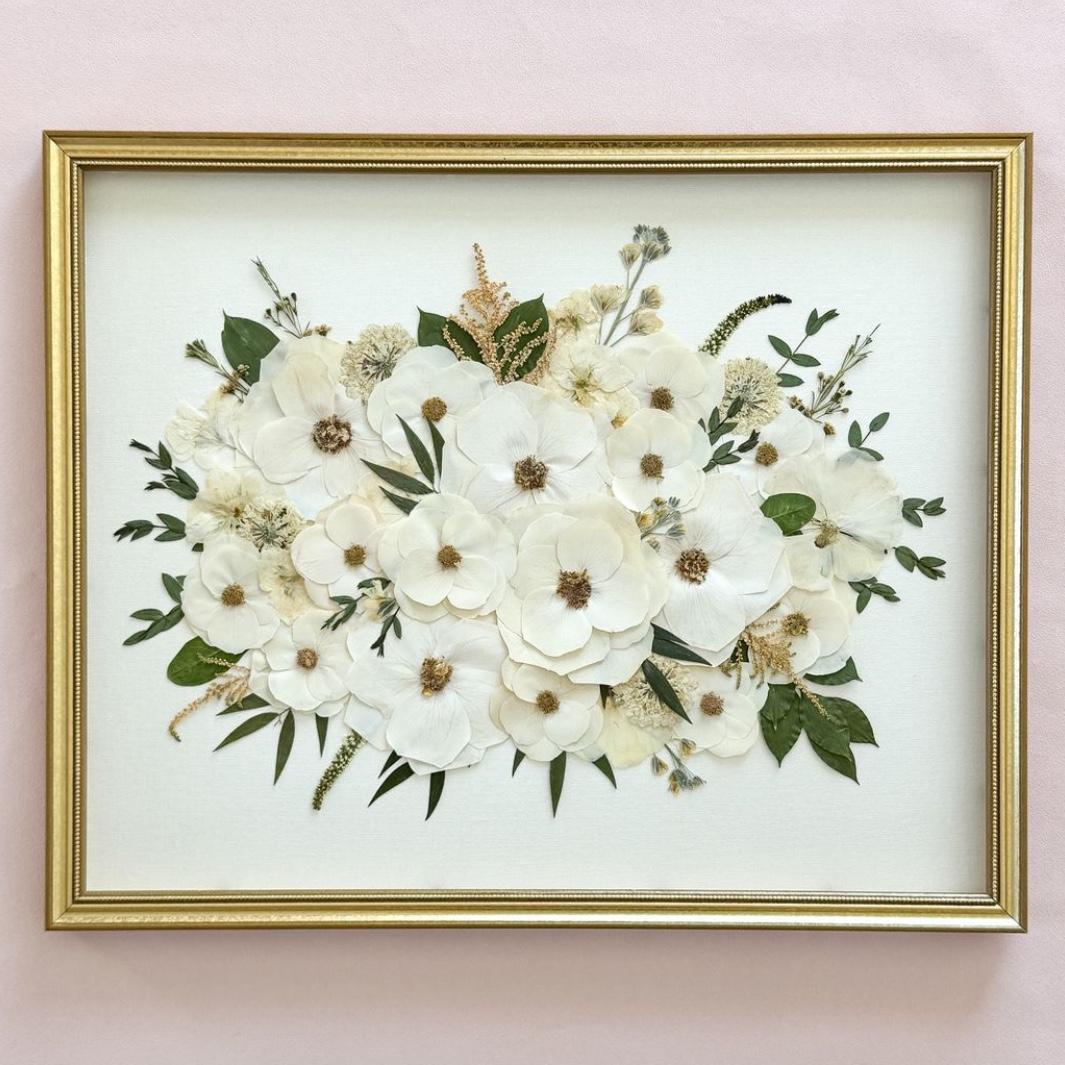 Wedding Bouquet Preservation + Frame