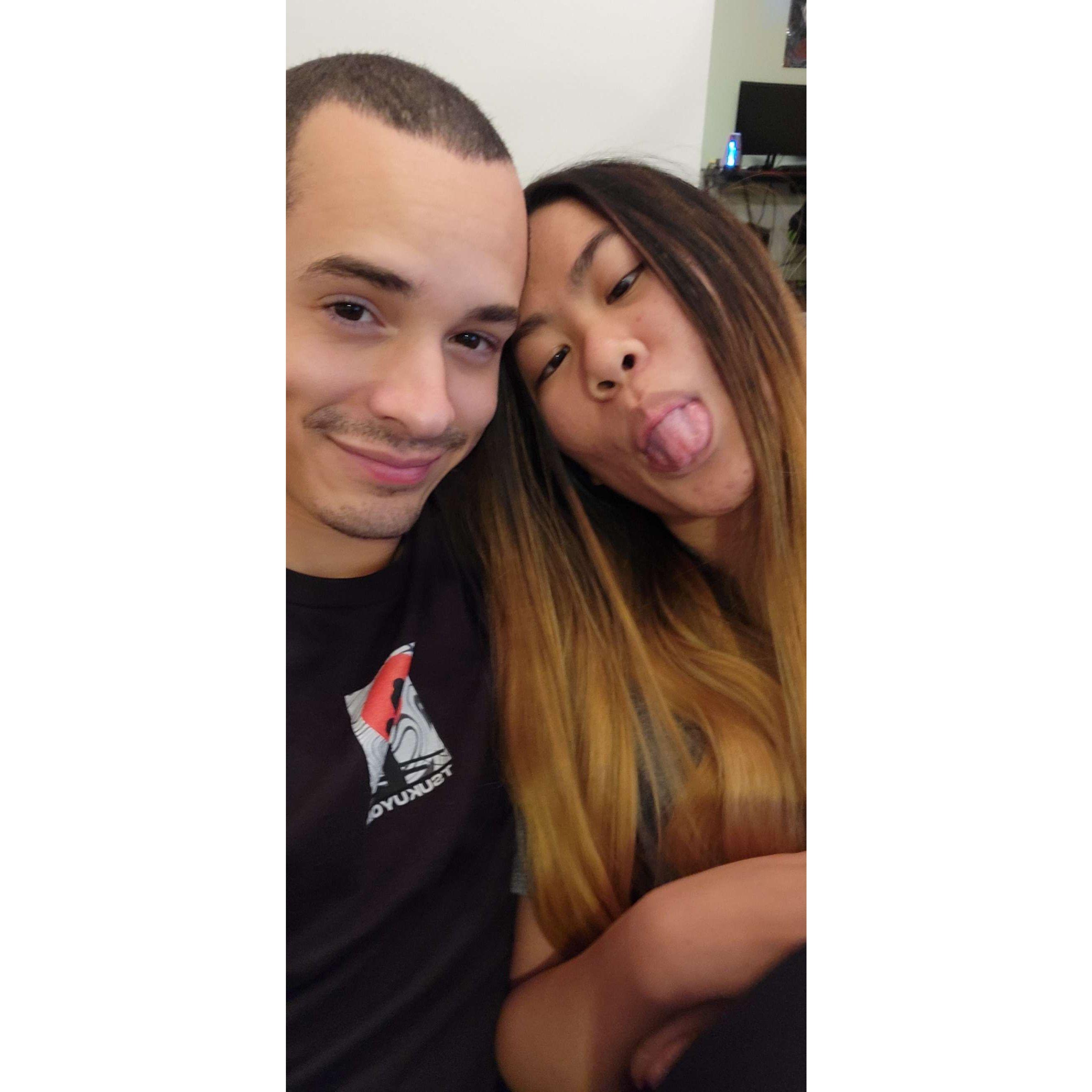 One of the first few photos taken of us.