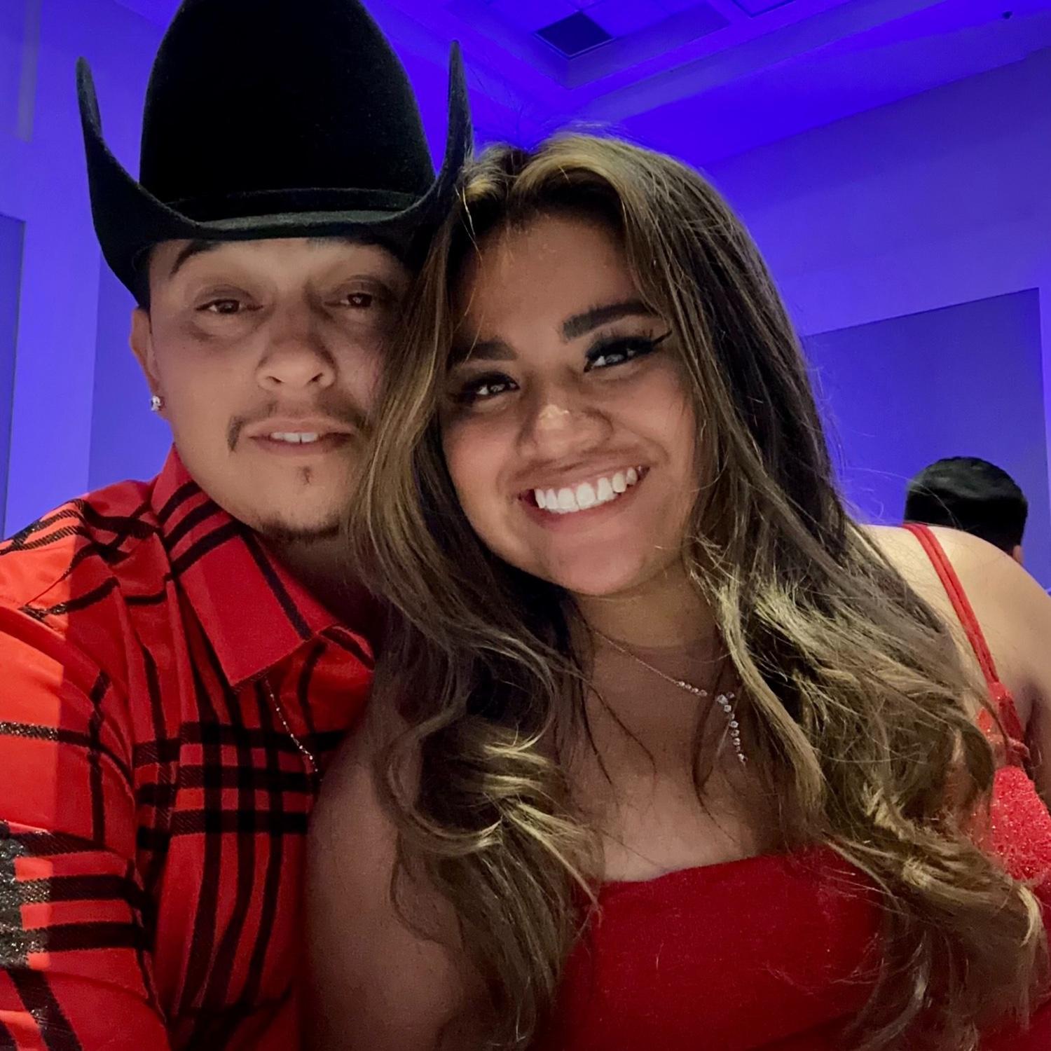 Getting dressed up for a Quinceañera!