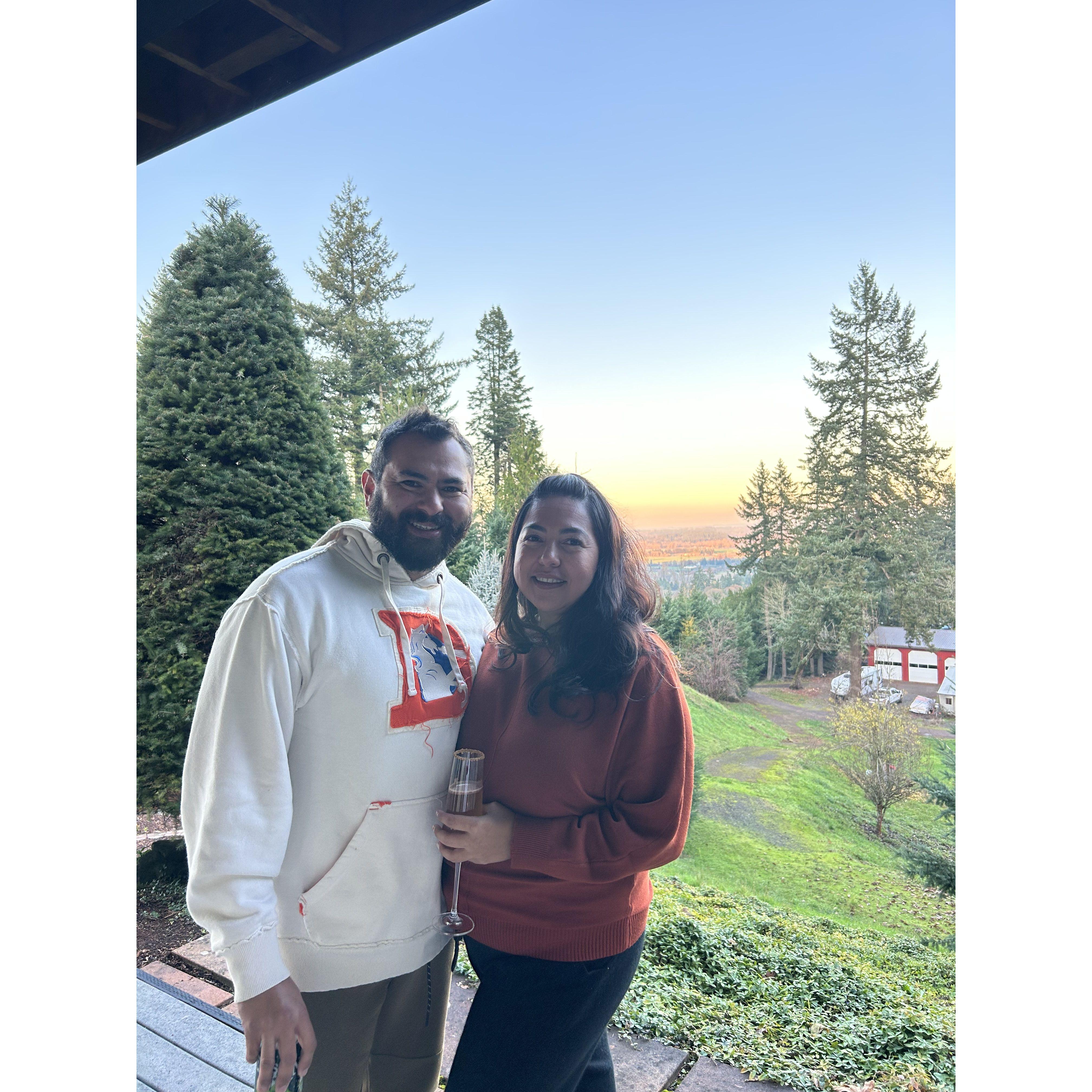 We spent Thanksgiving 2023 in Oregon visiting Isabella.  This is the day before Luis proposed!