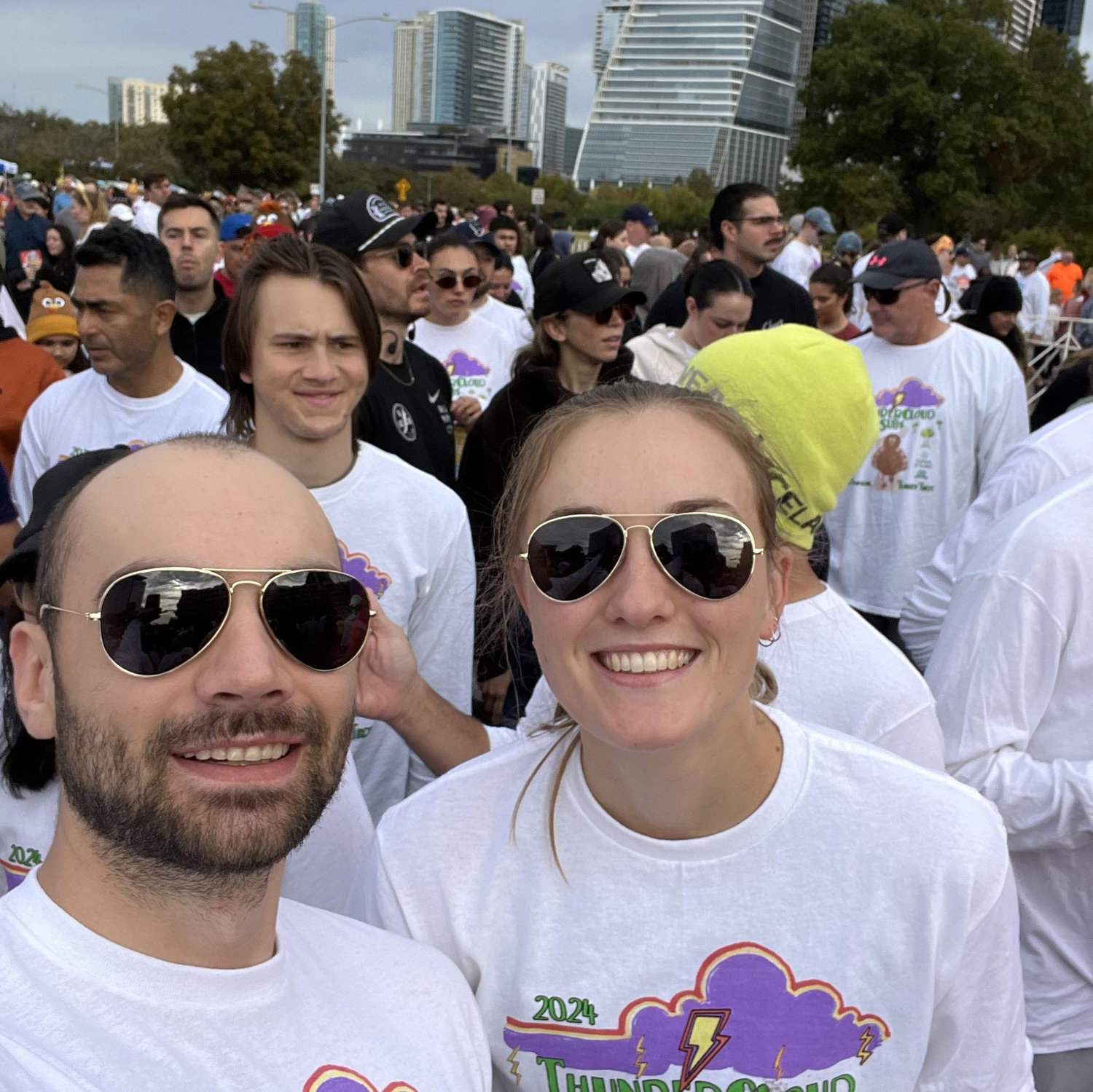 Turkey Trot to celebrate our first Thanksgiving in Austin!