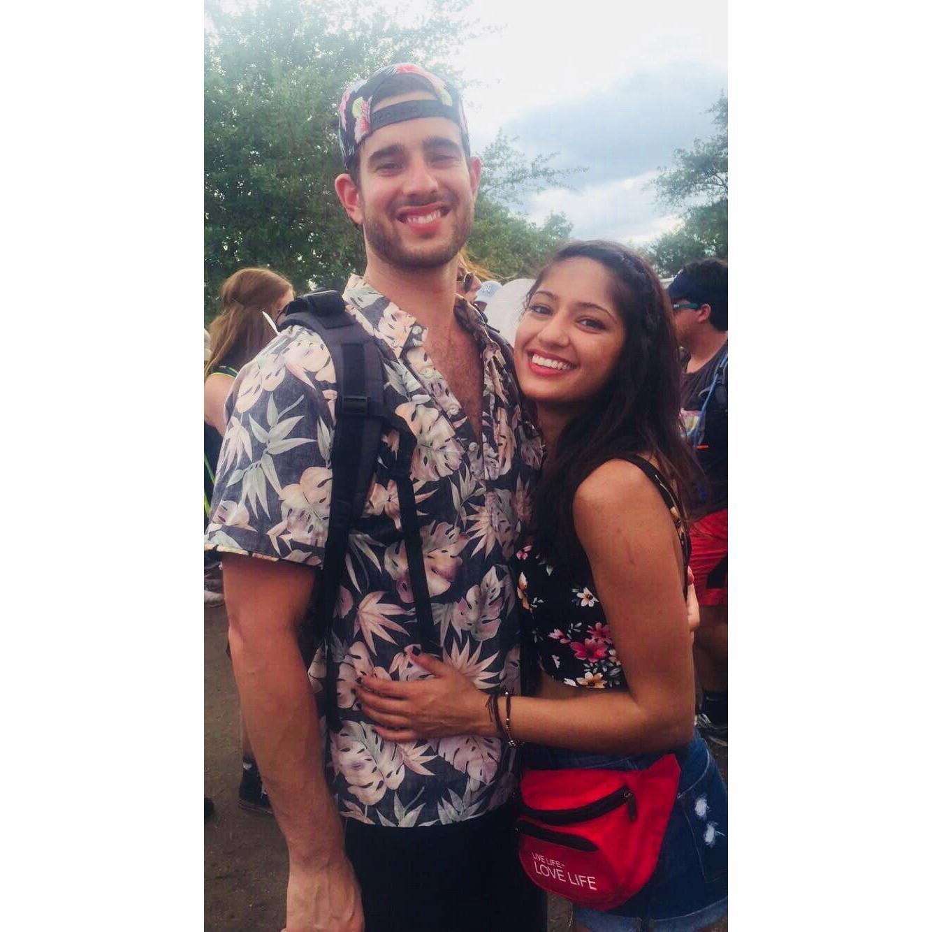 One of the very first pictures we took together... a music festival in Houston, TX... <3 <3