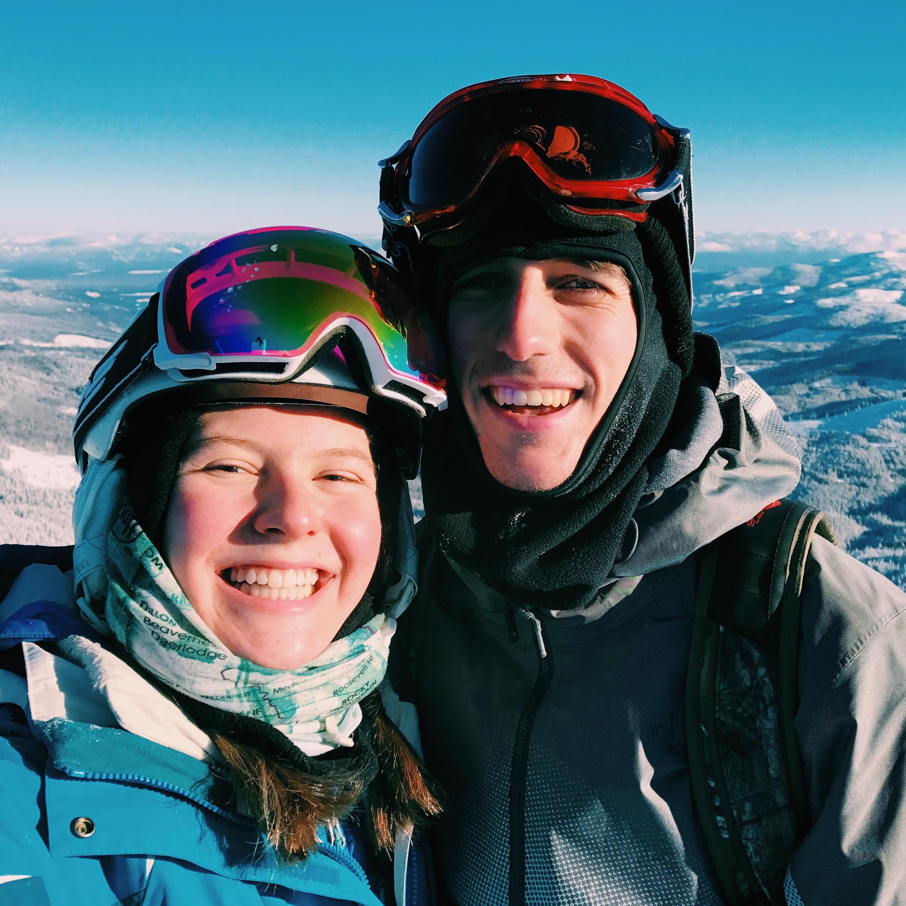 First ski day together. December 2017