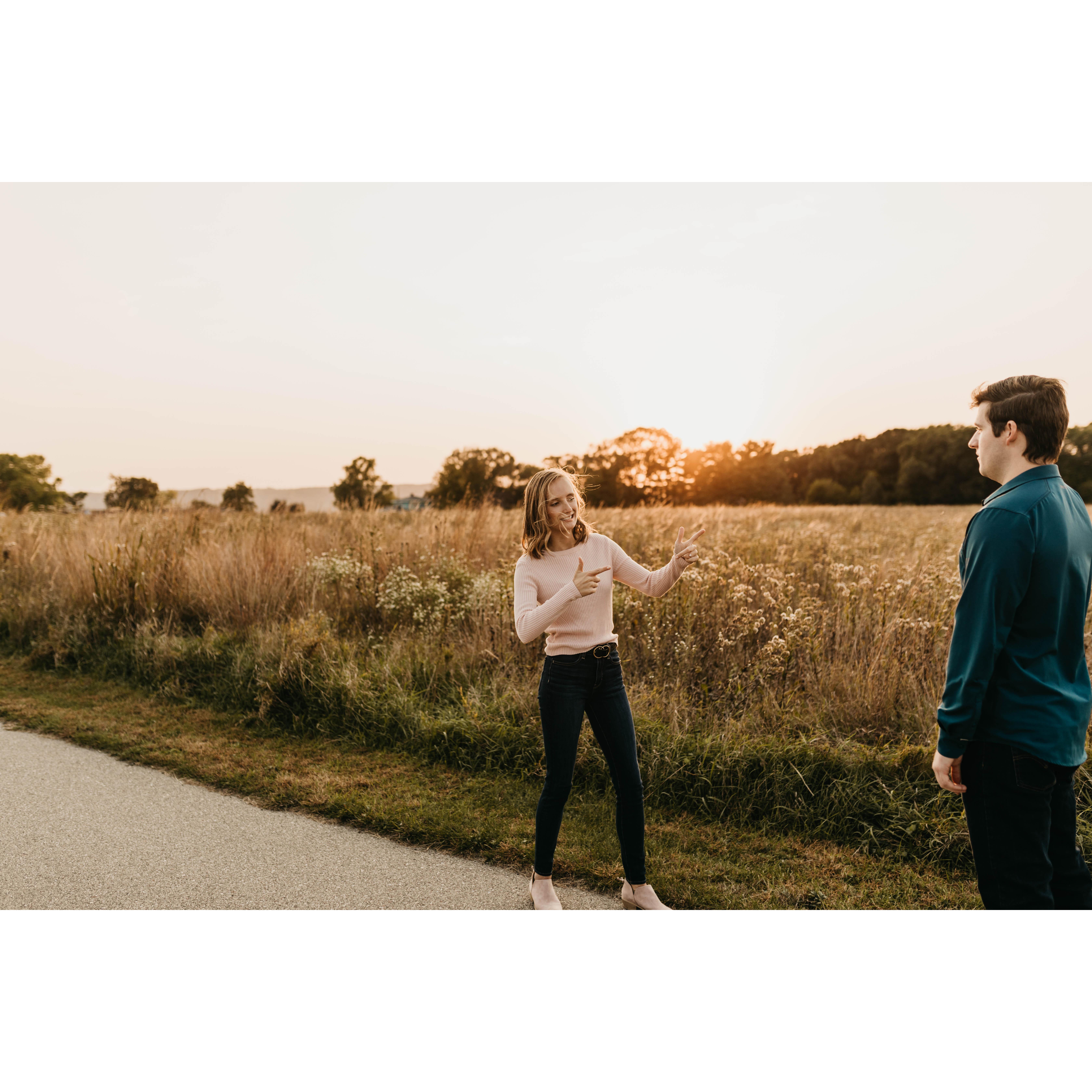 Sam telling Riley that "we got this marriage thing" 2020.