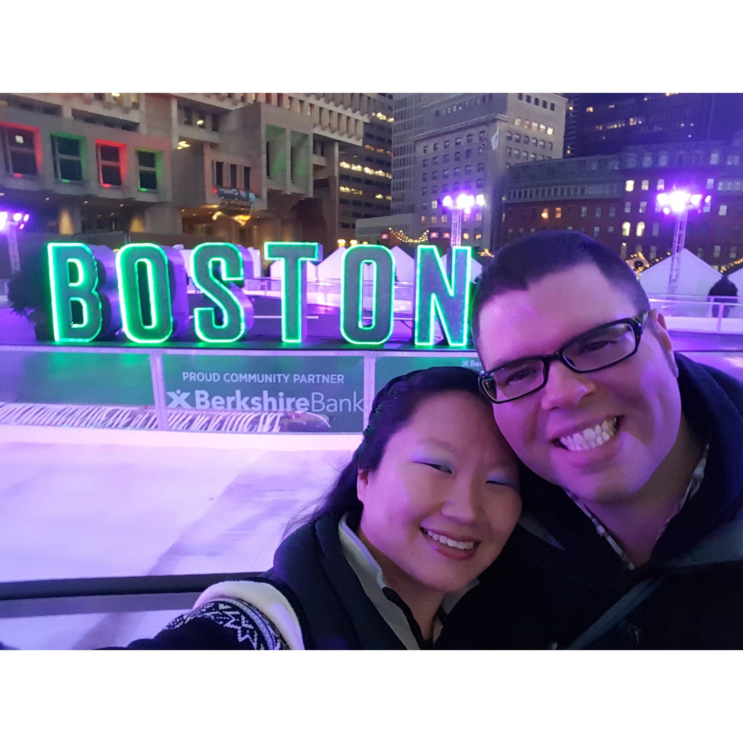 One of our favorite things about being in/around the city are the markets, festivals, and even this ice skating rink which pop up.