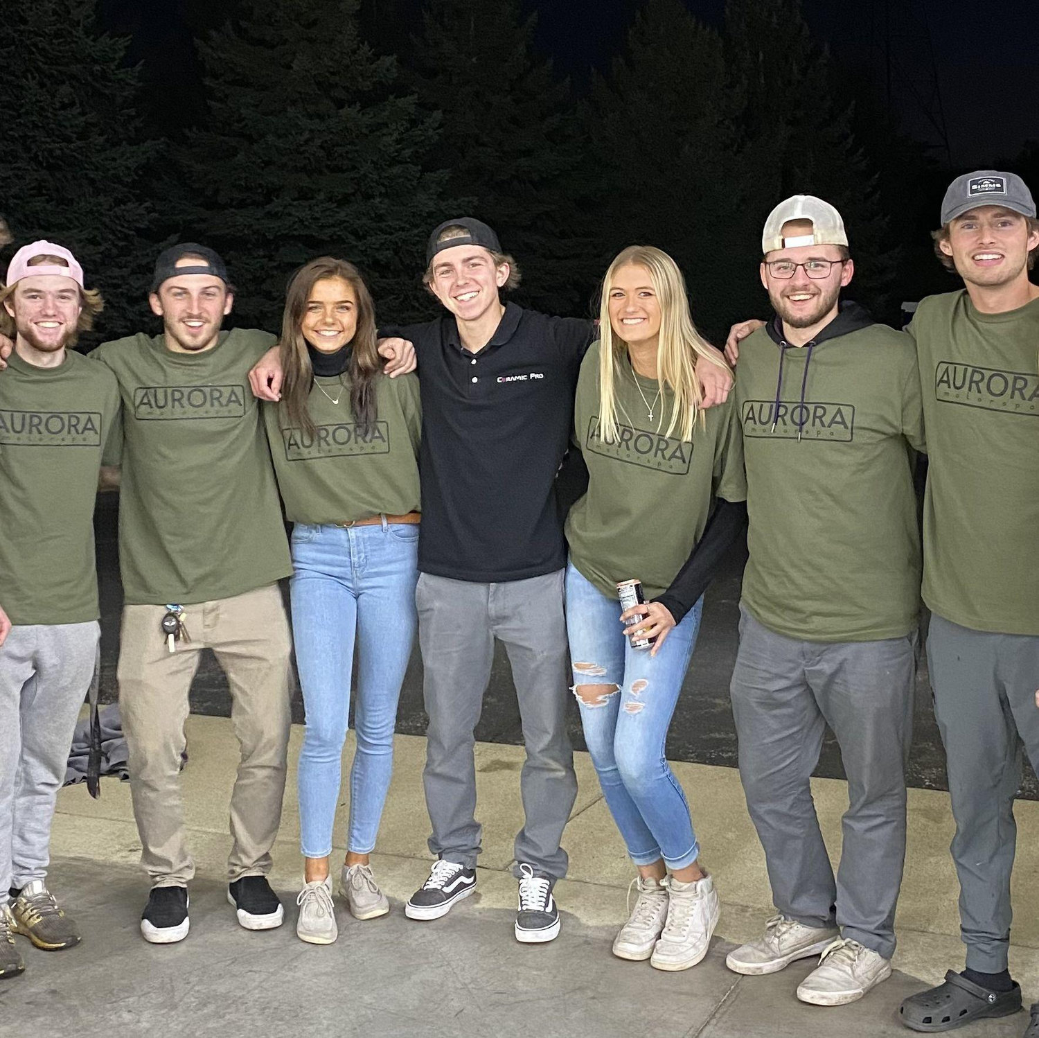 Spencer's shop party