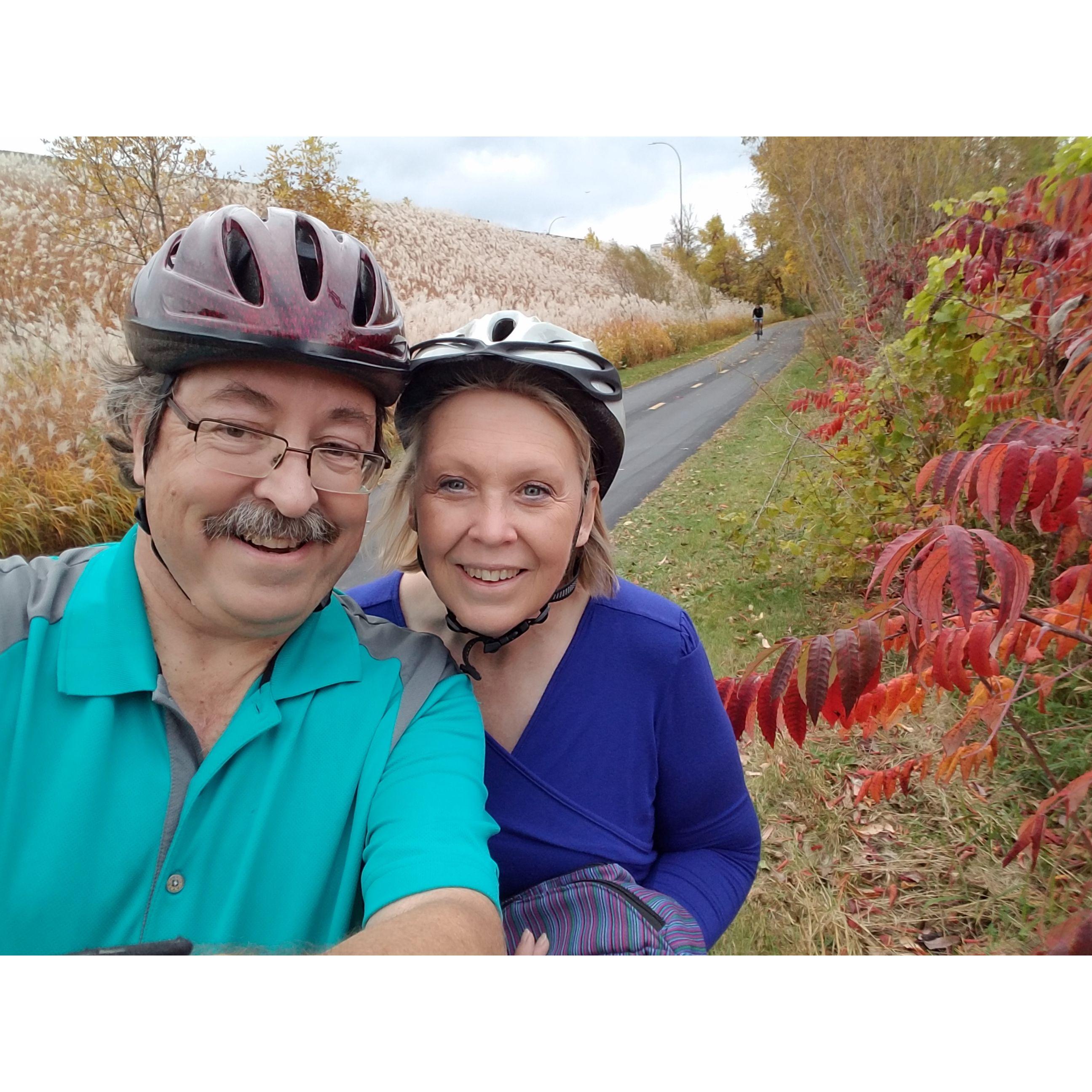 Bike riding in February (!!) 2016.