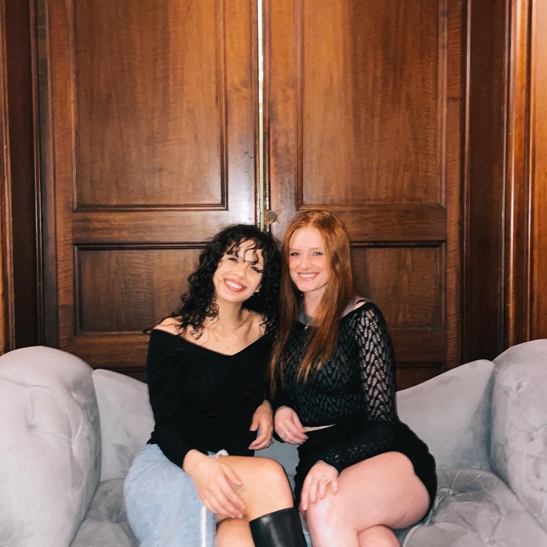 Savanna with her bridesmaid Kiara!