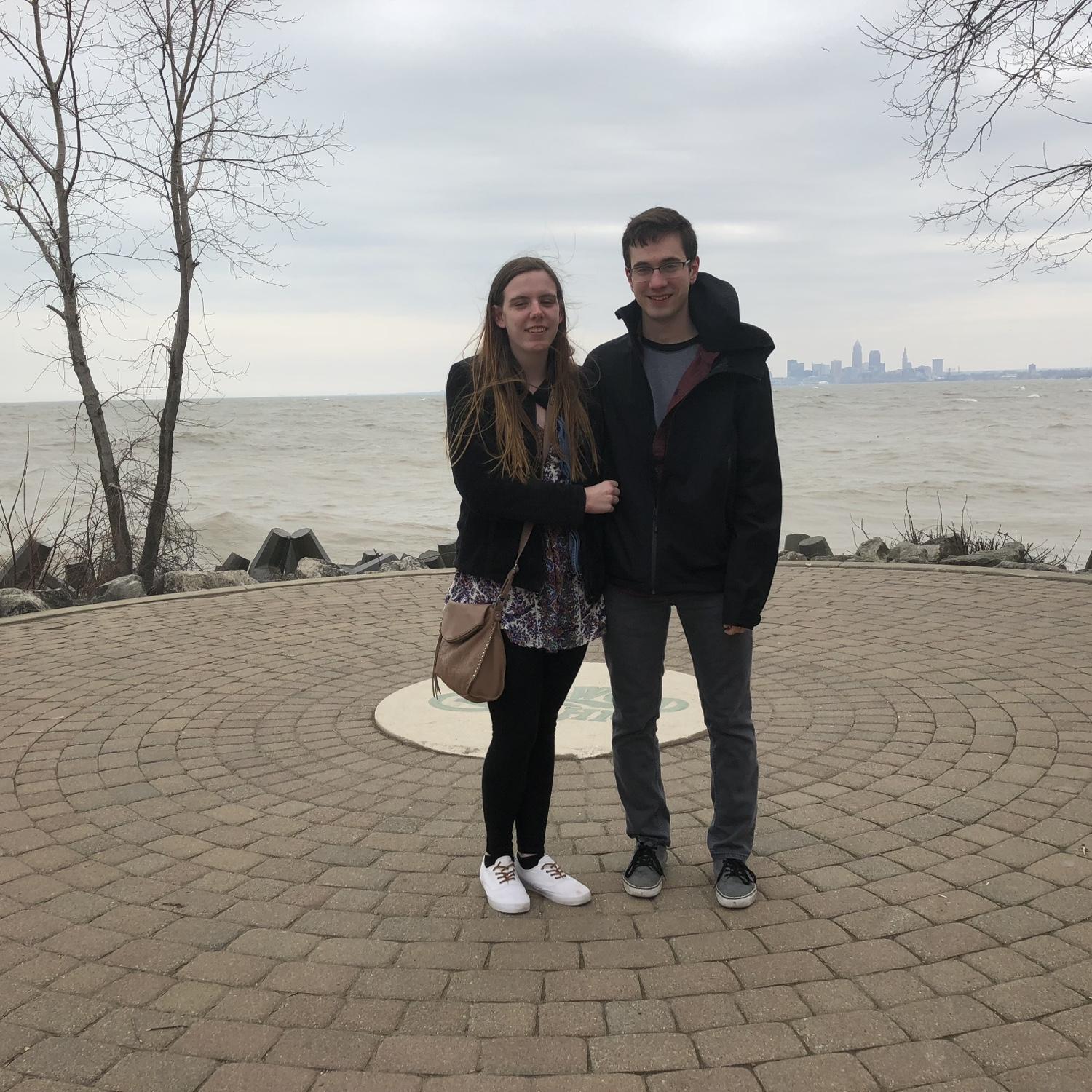 First date off campus! (He took a greyhound 13 hours for this)