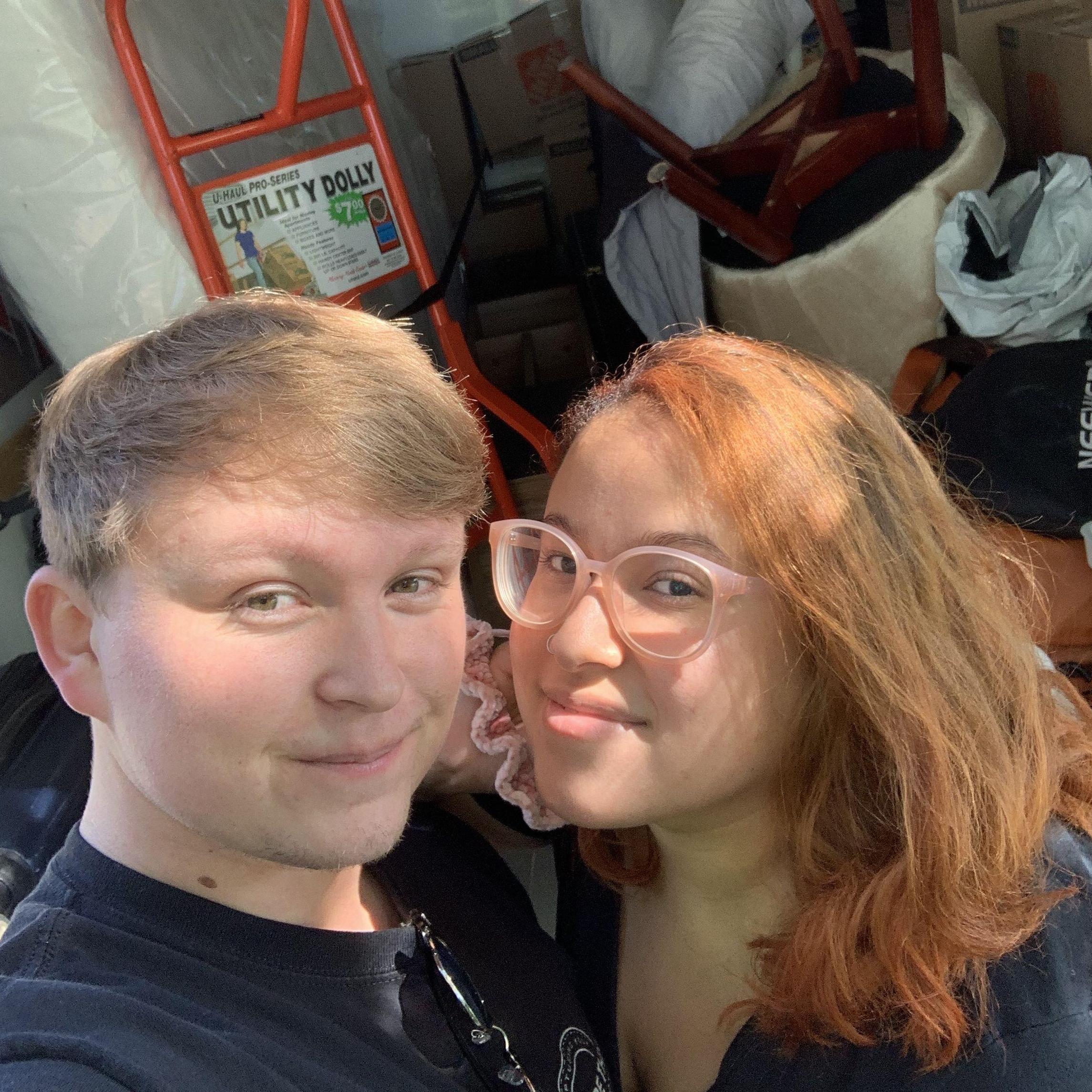 Moving into our first apartment together!
October, 2021