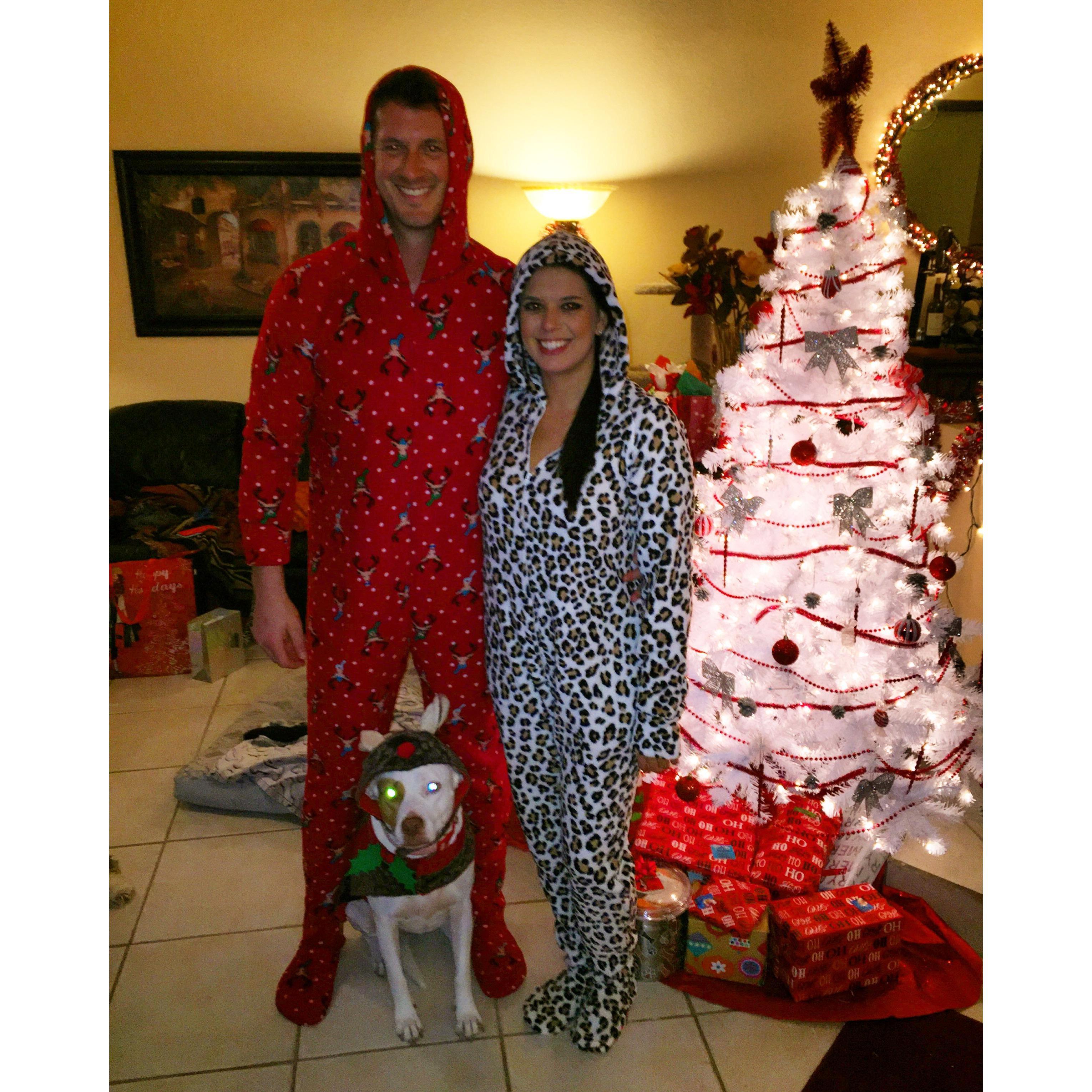 Family Onesie Christmas Photo