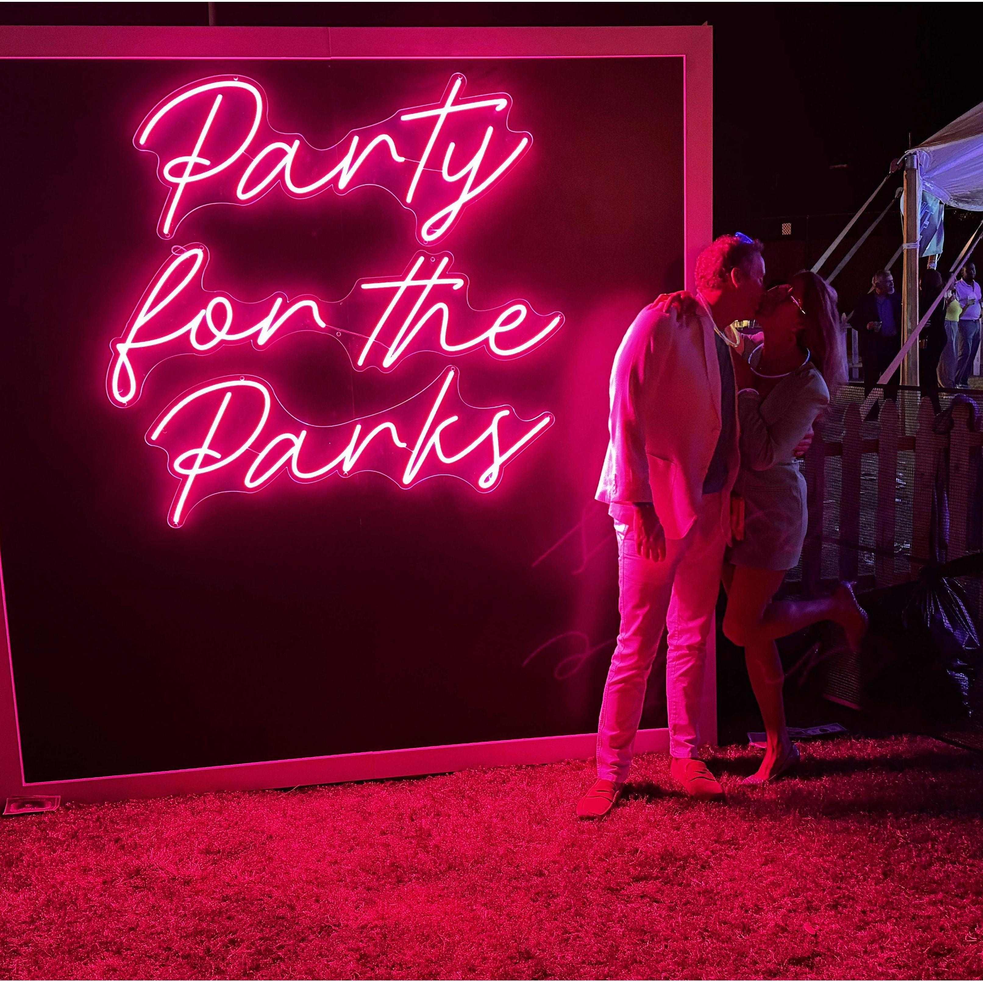Party for the Parks, November 2023. The night we first say I love you to each other!