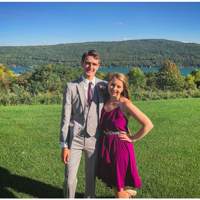 At the best man's wedding!