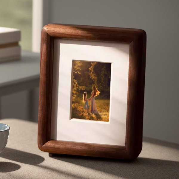 Mini Wooden Photo Frame | Walnut | 3”x4” (7.6x10.2 cm)