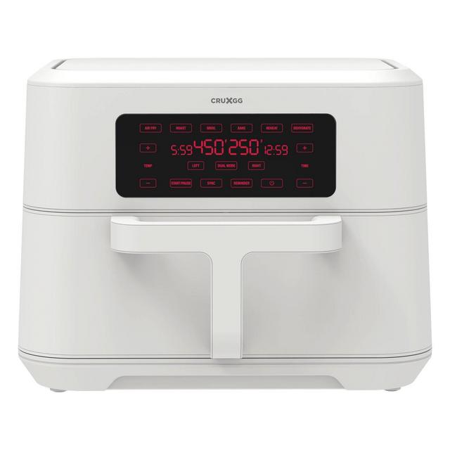CRUXGG 6-in-1 9qt Air Fryer with TriZone Technology - Snow