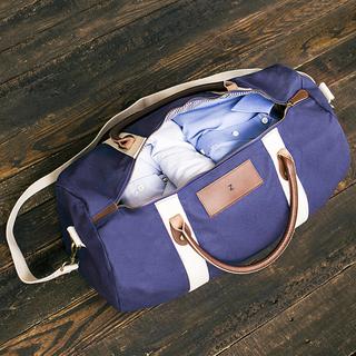 Personalized Navy Duffel Bag