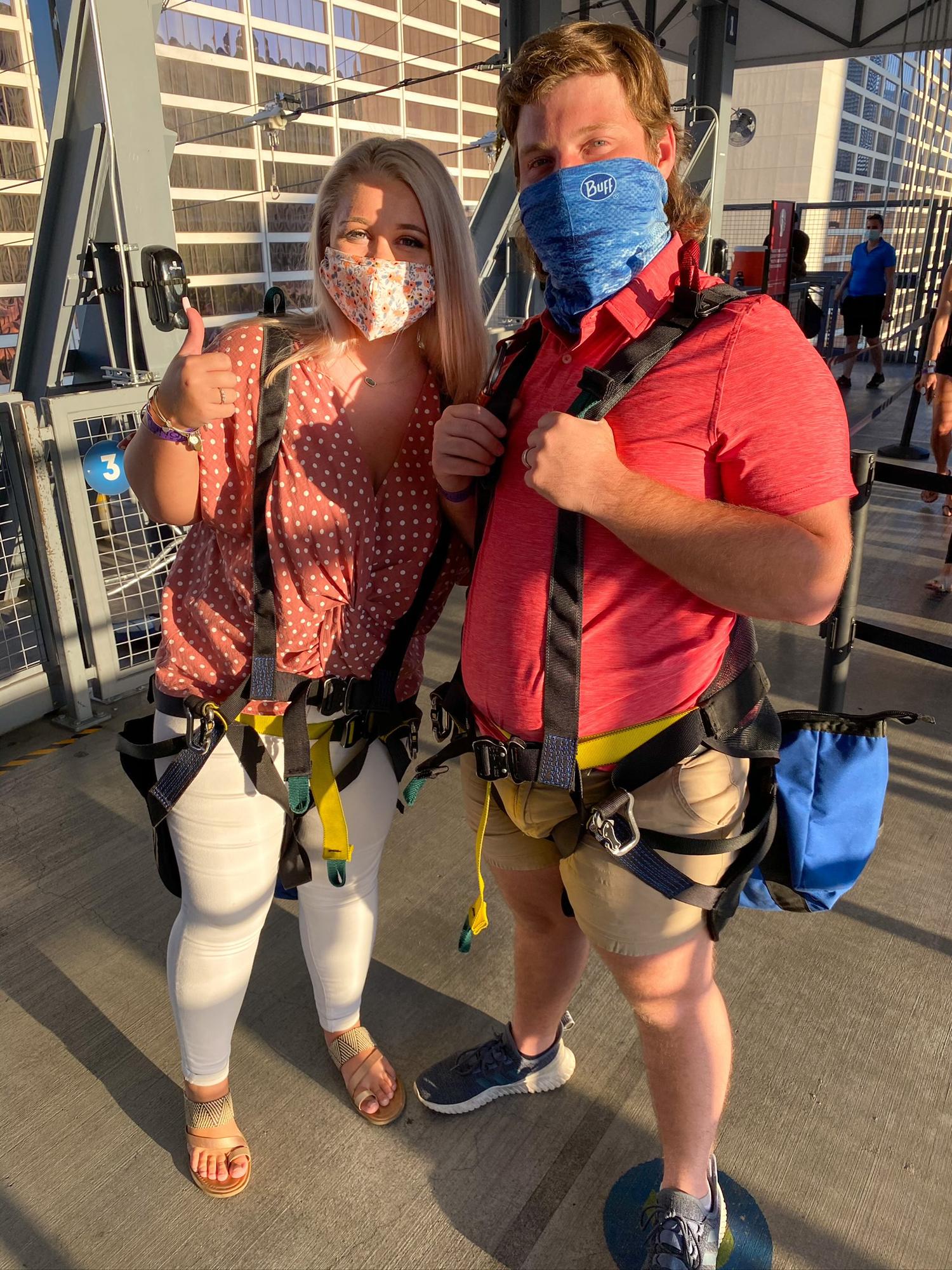 Chris  Had to beg me to ride the zip lines in Vegas