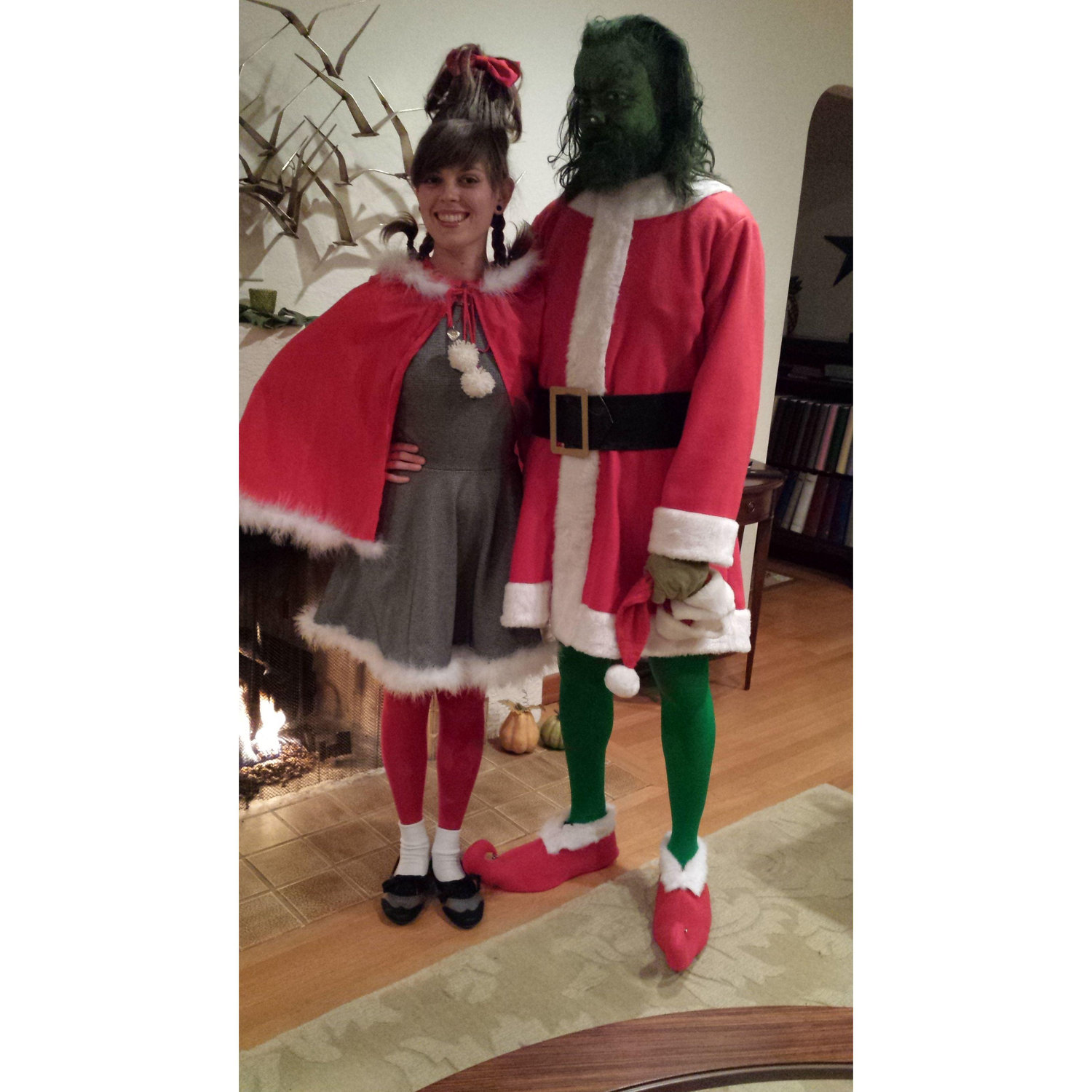 Cindy Lou Who and The Grinch for a holiday party that was not a costume party 2014
