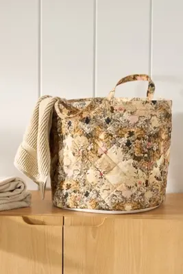 Quilted Block Print Basket