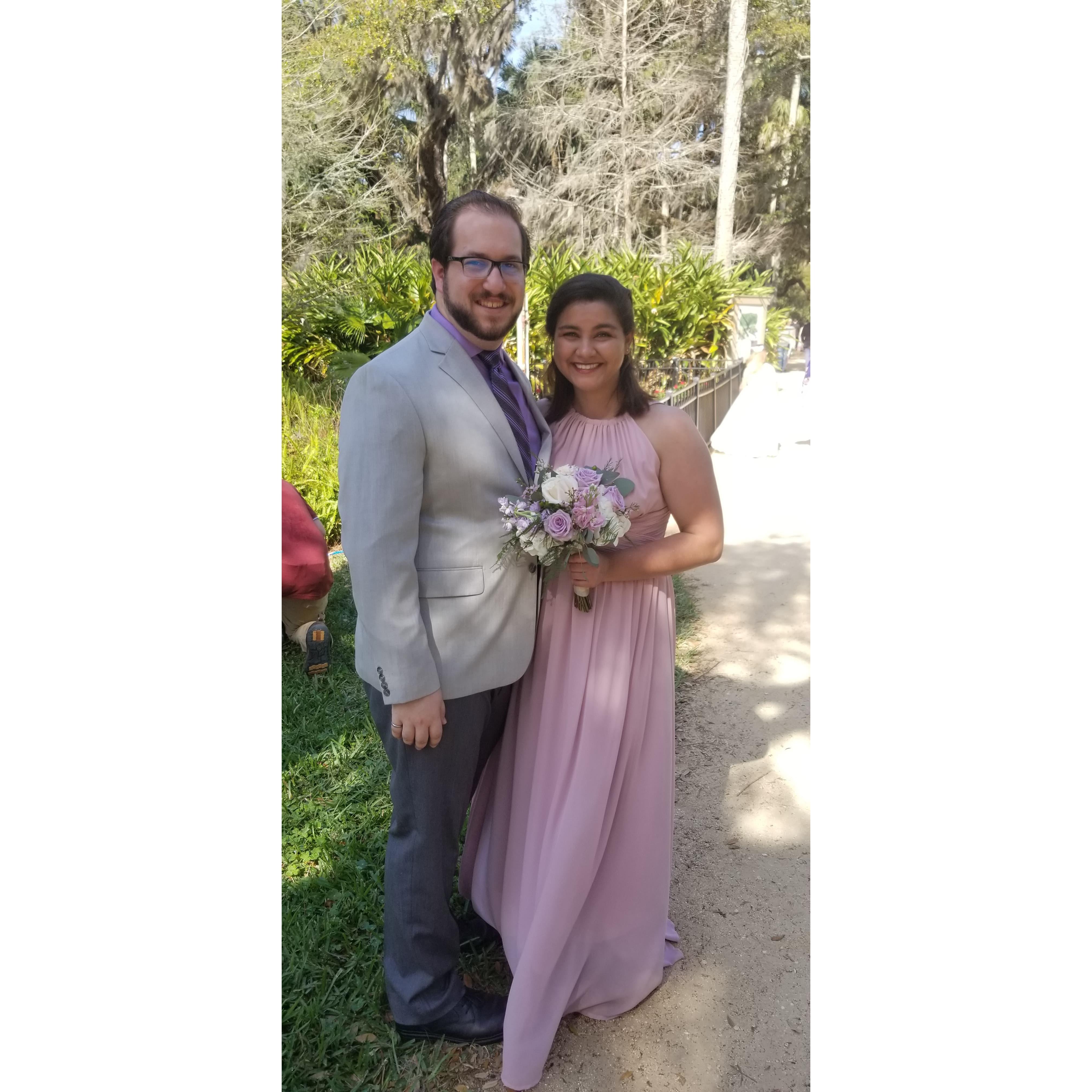 Bridesmaid at Susie's Wedding, March 2020