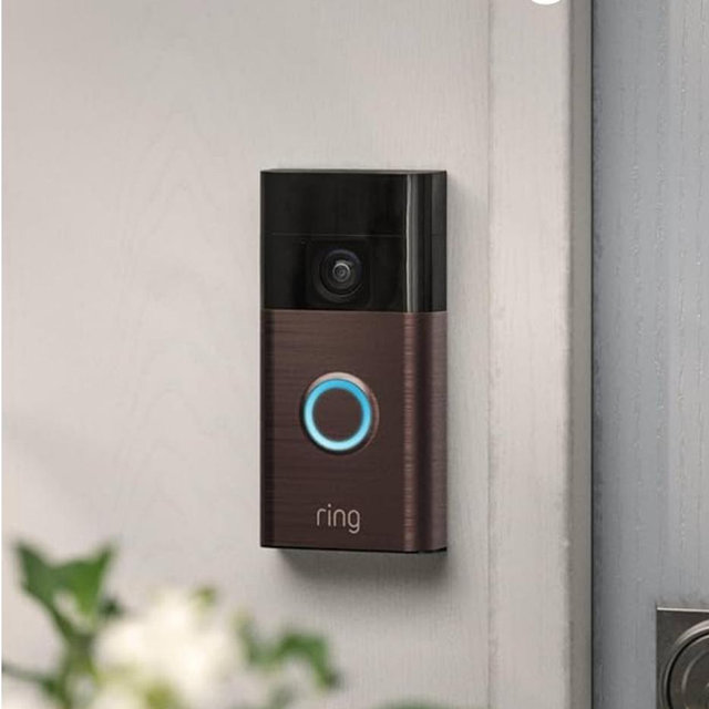 Ring Battery Doorbell, Home or business security with Head-to-Toe video, Live View with Two-Way Talk, and Motion Detection & Alerts, Venetian Bronze