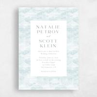 Blue Wedding Invitation - Orion Portrait