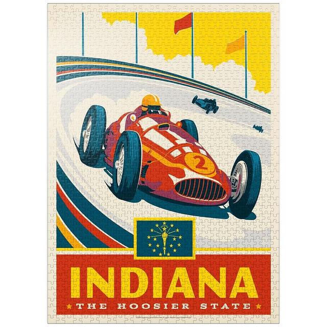 MyPuzzle Indiana: The Hoosier State - Premium 1000 Piece Jigsaw Puzzle for Adults