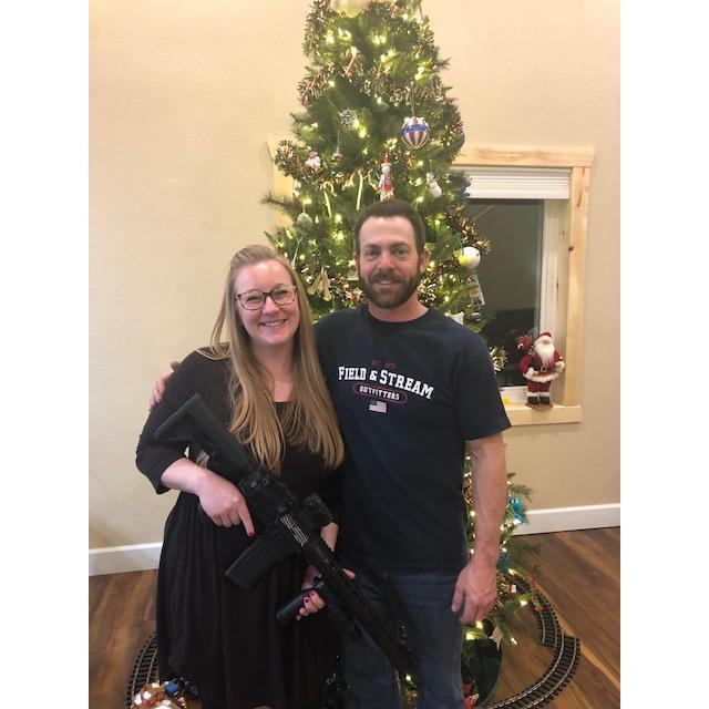 Dustin sure knows how to give a good gift! He built Erin a custom AR-15
